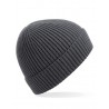 Winter hat - mod. B380:Graphite Grey, 97% acrylic / 2% polyester / 1% elastane, One Size